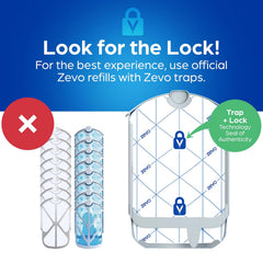 Zevo Flying Insect Refills for Indoor Light Trap: 12 Light Trap Refill Cartridges Capture Fruit Flies, Gnats and Houseflies (12 Cartridges)