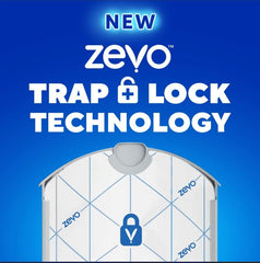 Zevo Indoor Fly Trap Refills Cartridges | Attracts & Traps Flying Insects with Light - 8 Refill Cartridges